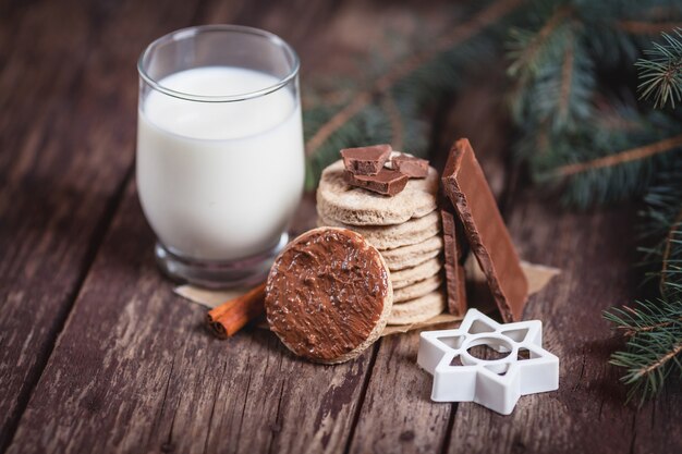 Close up of Christmas snacks