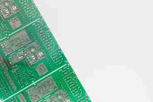 Free photo close-up circuit board with copy space