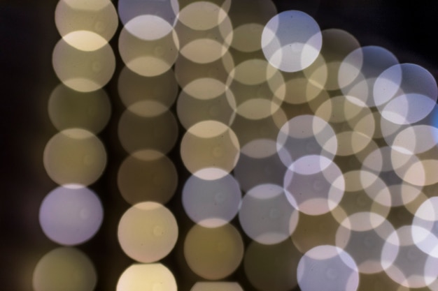 Close-up of circular bokeh design background