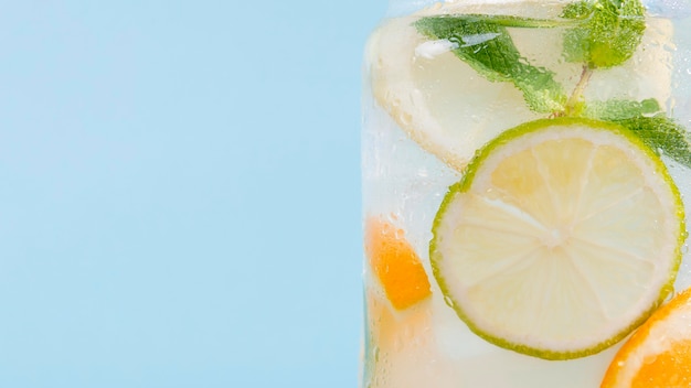 Close-up citrus drink