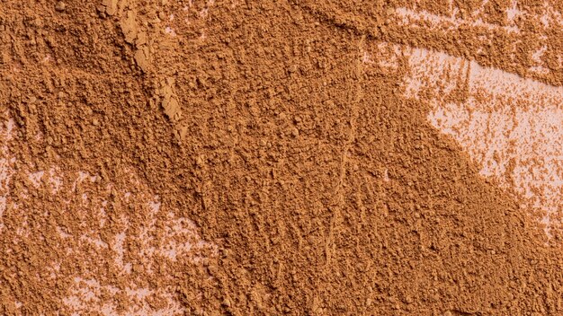 Close up of clay powder mixture