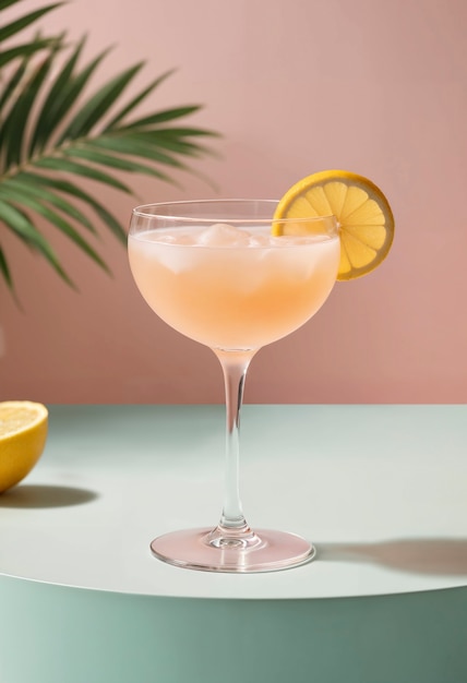 Free photo close up on cocktail glass