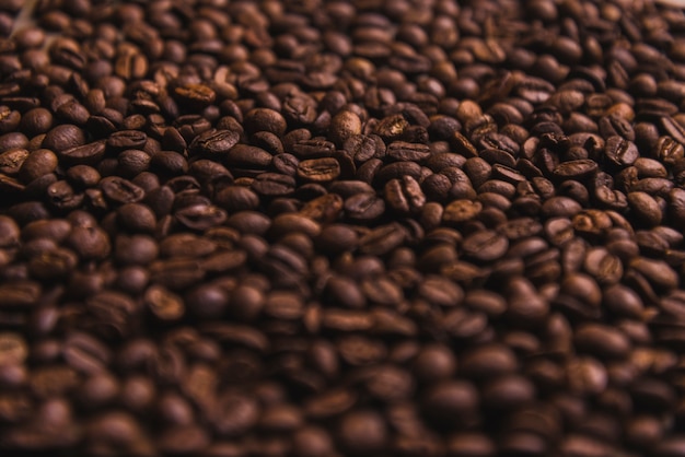 Free photo close-up coffee beans