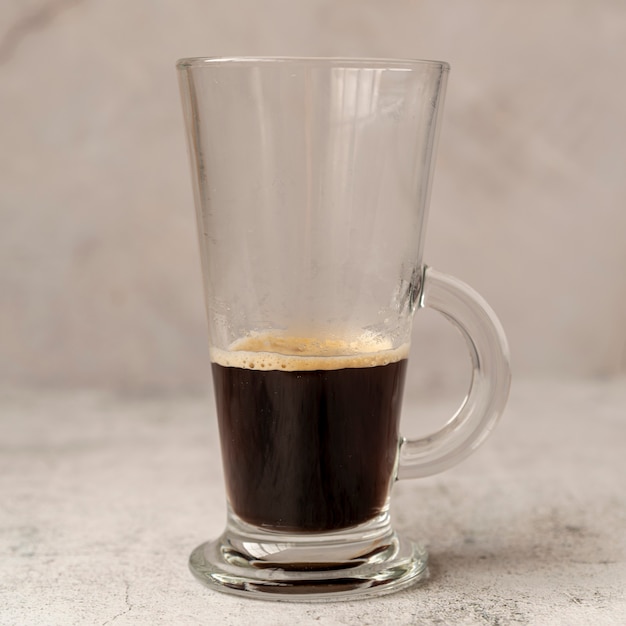 Close-up of a coffee glass