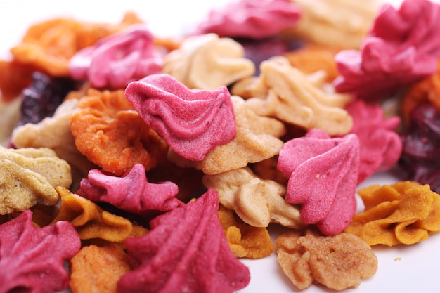 Close up of colorful candies