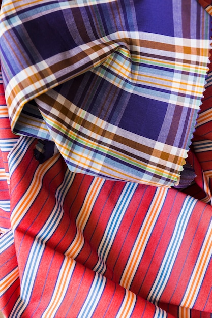 Close-up of colorful fabric pattern