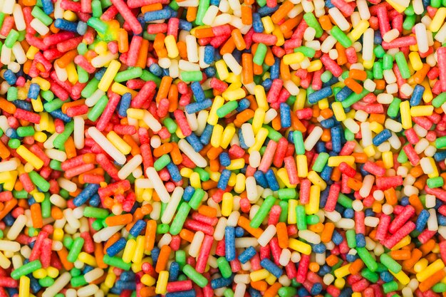 Close-up colorful sprinkles