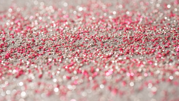 Close up on confetti, sparks and glitter