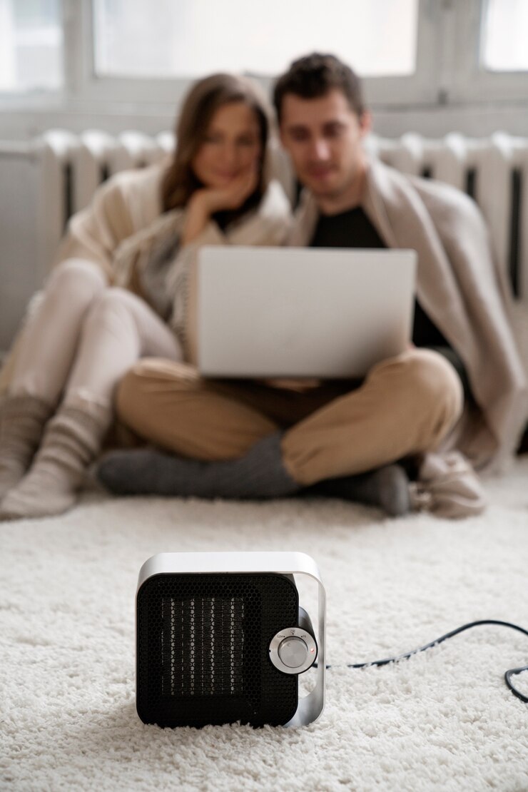 Close up on couple spending time in home