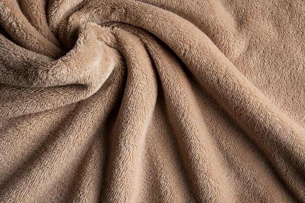 Close up on cozy texture clothing