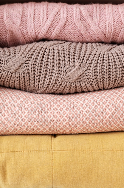 Close up on cozy texture detail