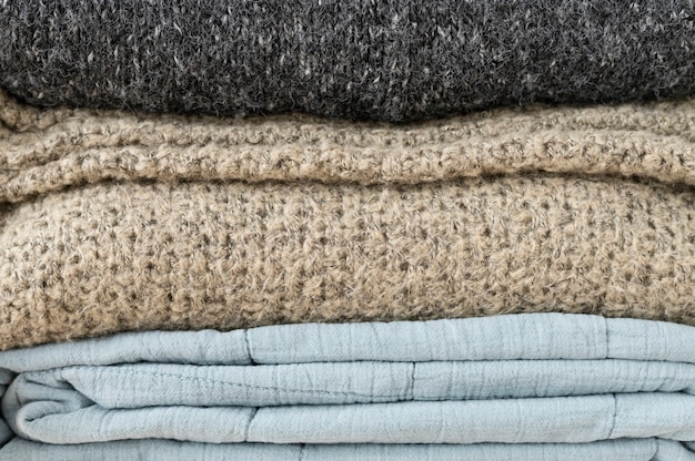 Close up on cozy texture detail