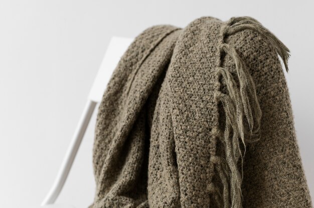 Close up on cozy texture detail