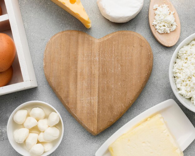 Close-up dairy products