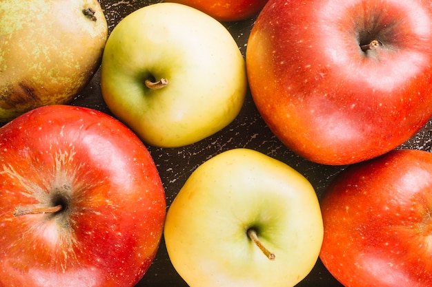 Close-up delicious apples