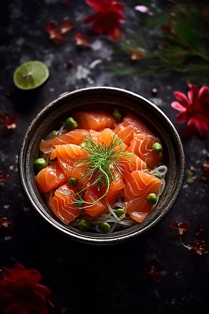 Foto gratuita primo piano su delizioso cibo asiatico