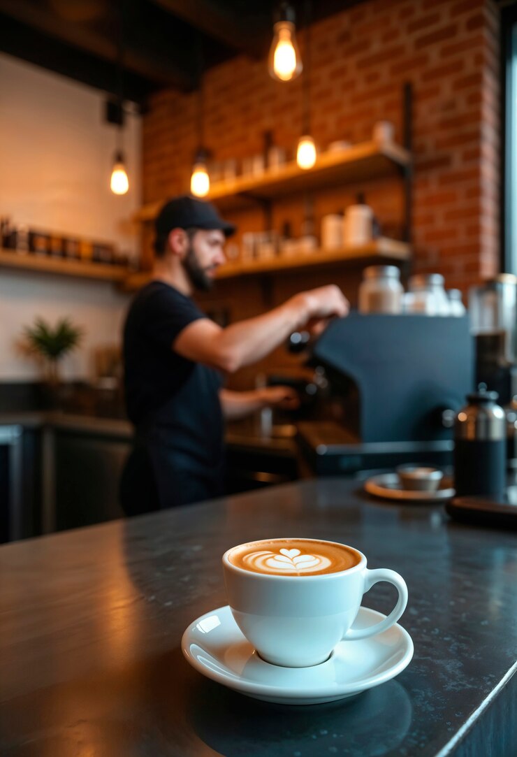 Free Photo close up on delicious coffee cup