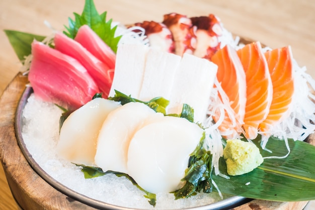 Close-up of delicious fish cut into fillets