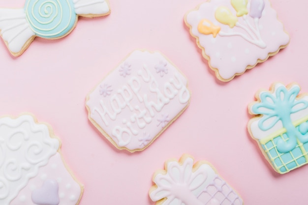 Close-up of delicious fresh cookies
