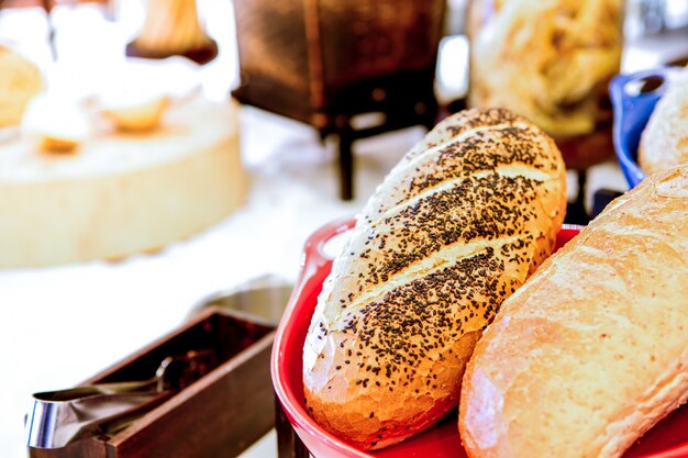 Close-up of delicious loaves