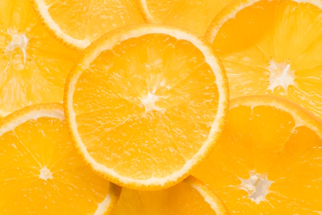 Close-up delicious orange slices