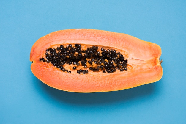 Close-up delicious papaya on the table