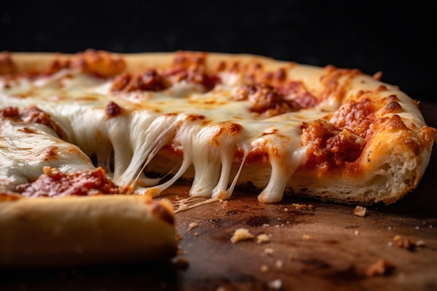 Foto gratuita primo piano su una deliziosa pizza