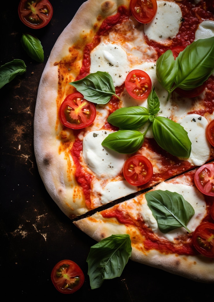 Free Photo close up on delicious pizza