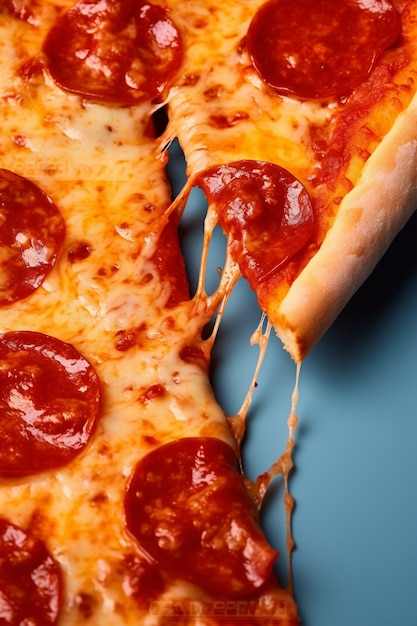 Free photo close up on delicious pizza