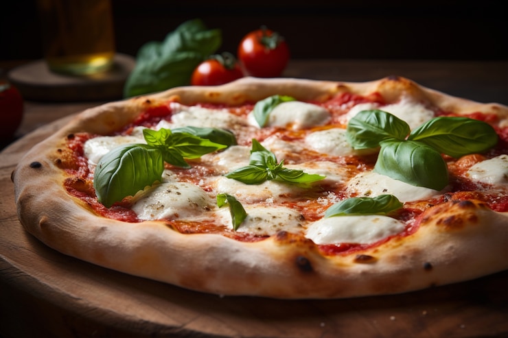Free Photo close up on delicious pizza