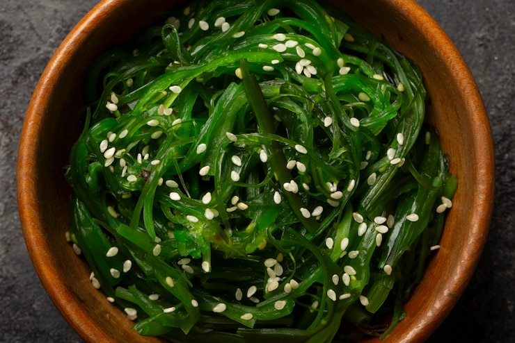 무료 Photo 맛있는 해초 요리를 가까이서 보세요
