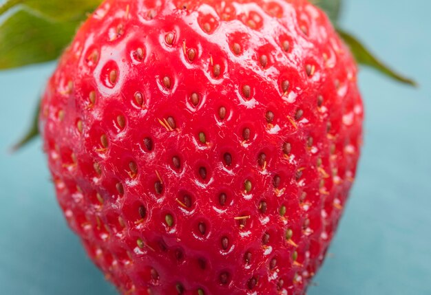 Close-up delicious strawberry ready to be served