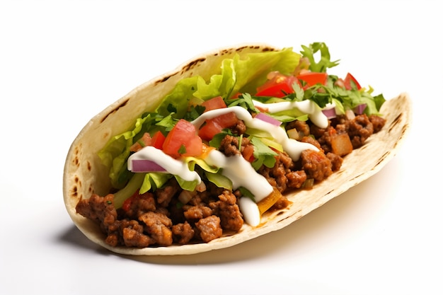 Free photo close up on delicious taco