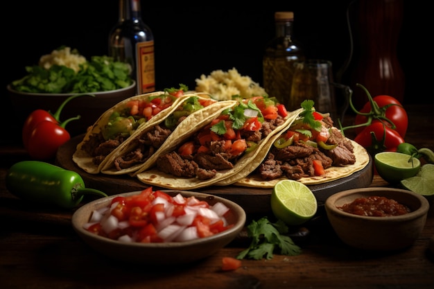Foto gratuita primo piano su deliziosi tacos