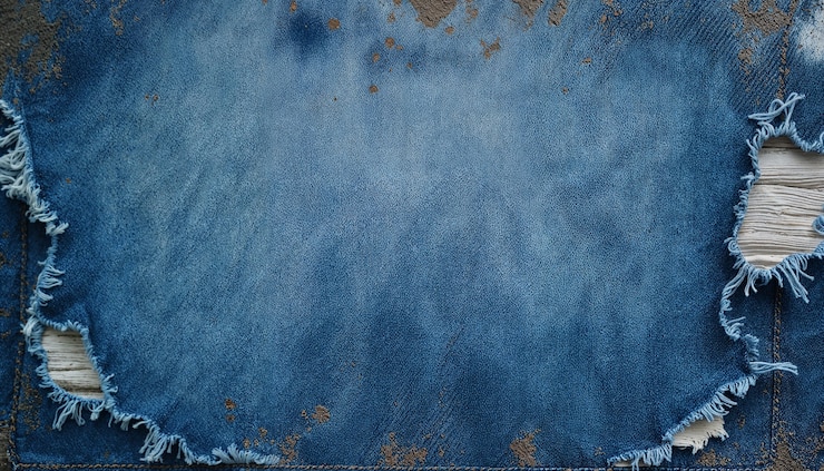 Free Photo close up on denim texture detail