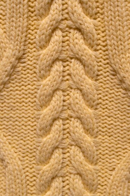 Close up detail of cozy clothing texture