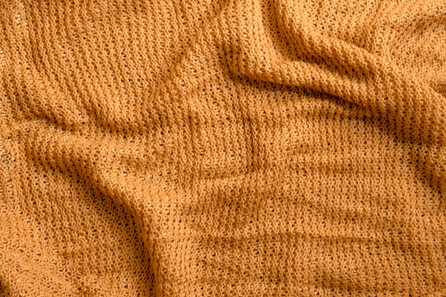 Close up detail of cozy clothing texture