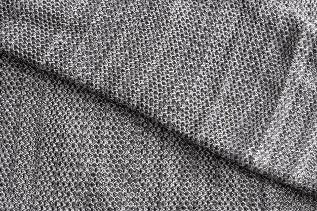 Close up detail of cozy clothing texture