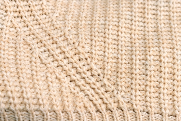 Close up detail of cozy clothing texture