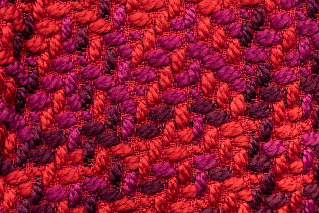 Close up detail of cozy clothing texture