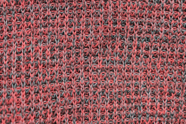 Close up detail of cozy clothing texture