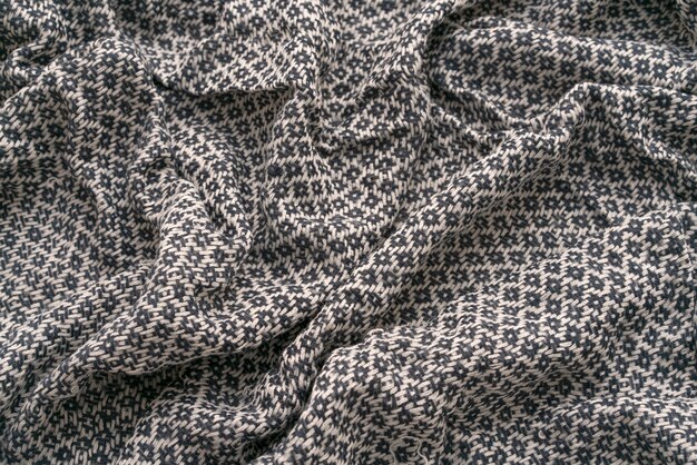 Close up detail of cozy clothing texture