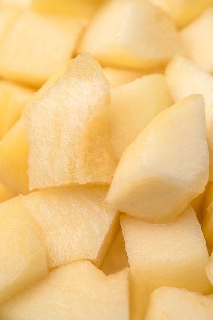 Close up of different slices of melon