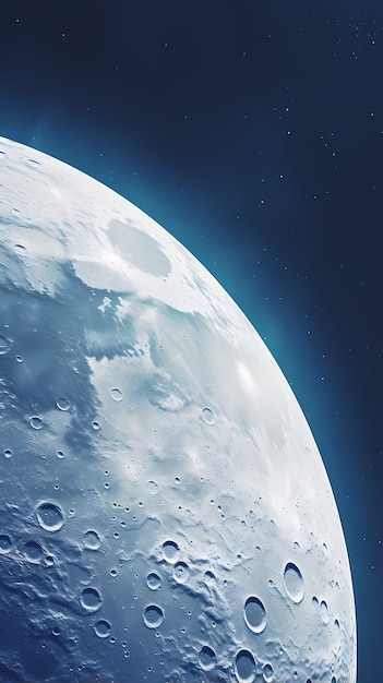 Крупным планом цифровое искусство луны обои