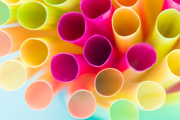 Free photo close up drinking straw texture