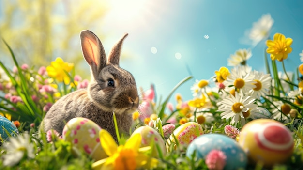 Foto gratuita prossimo piano sul coniglietto di pasqua