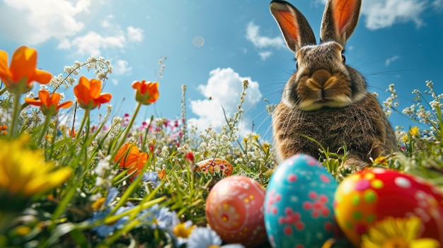 Foto gratuita prossimo piano sul coniglietto di pasqua