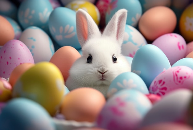 Foto gratuita prossimo piano sul coniglietto di pasqua