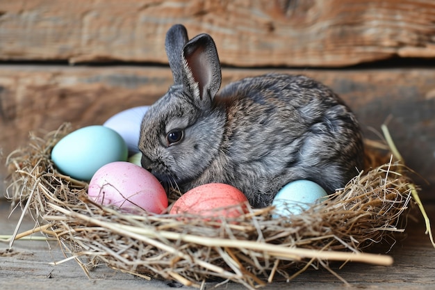 Close up on easter bunny