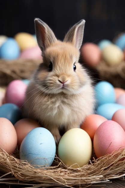 Foto gratuita prossimo piano sul coniglietto di pasqua